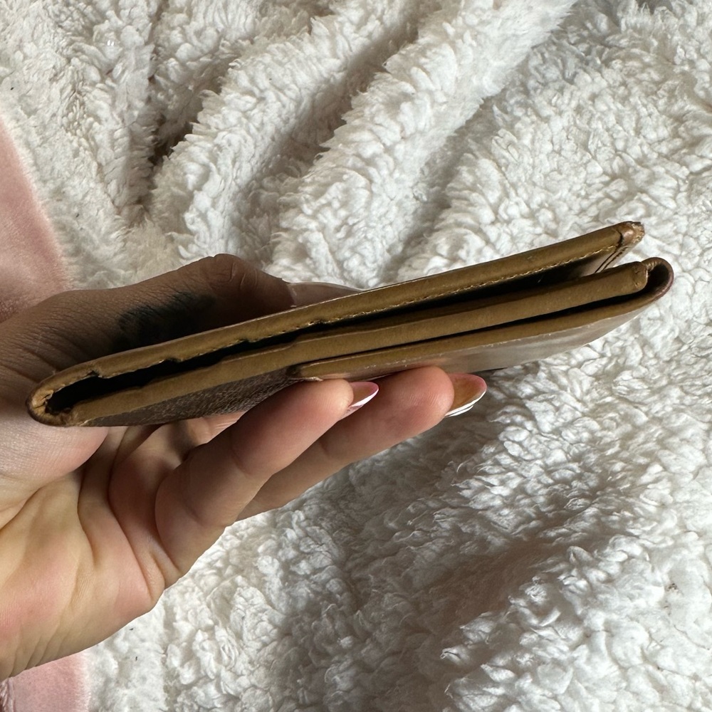 Celine Macadam Pattern Leather Long Wallet Brown … - image 3